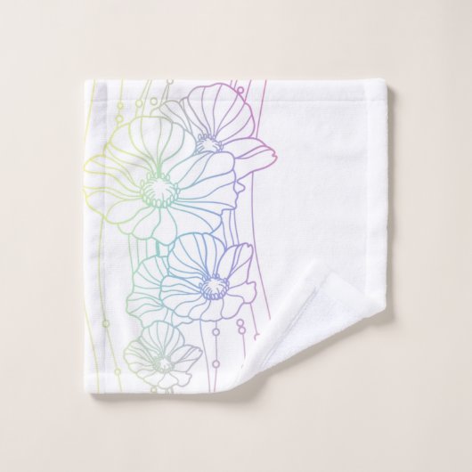 Poppies Badhandtuch Set (Waschlappen)