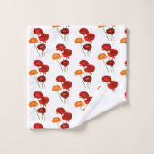 Poppies Badhandtuch Set (Waschlappen)