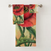 Poppies Bath Towel Set (Insitu)