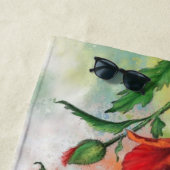Poppies Beach Towel Poppy Blume Strandtuch (Beispiel)