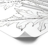 Poppies Blume Farbplakat für Erwachsene Poster (Ecke)