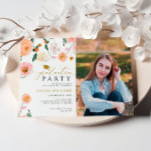 Poppies Blume Foto Graduation Party Einladung