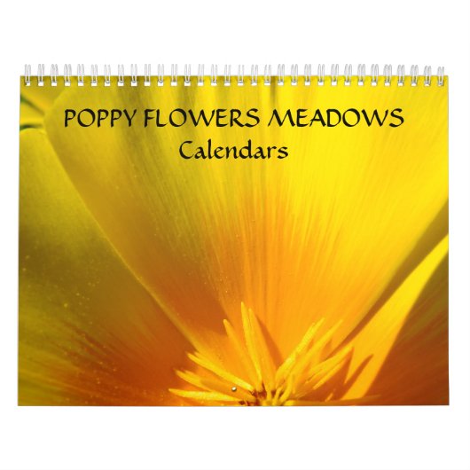 Poppies BLUME MEADOWS Kalender Geschenke Feiertage (Titelbild)