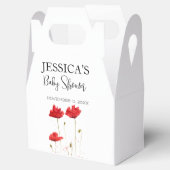 Poppies Blume Poppy Baby Dusche Wildblume Mädchen Geschenkschachtel (Geöffnet)