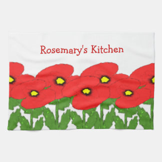 Poppies Blumendesign Küchentuch