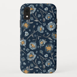 Poppies Blumenmuster Blau Case-Mate iPhone Hülle