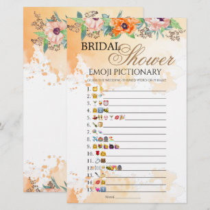 Poppies Brautparty Emoji Picktionary