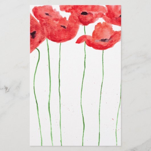Poppies Briefpapier (Vorderseite)