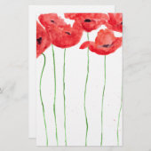 Poppies Briefpapier (Vorne/Hinten)