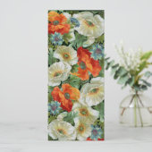 Poppies Custom Open House Garden Party Einladungen (Stehend Vorderseite)