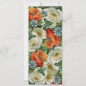 Poppies Custom Open House Garden Party Einladungen (Vorderseite)