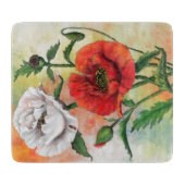 Poppies Cutting Board Schneidebrett (Vorderseite)