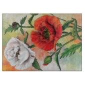 Poppies Cutting Board Schneidebrett (Vorderseite)