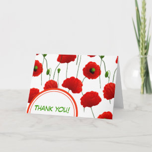 Poppies Dankeskarte