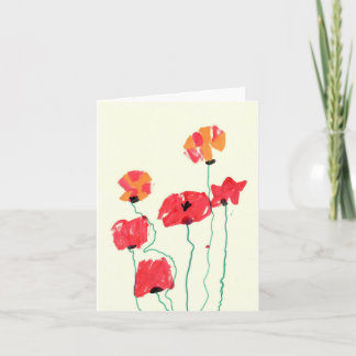 Poppies Dankeskarte