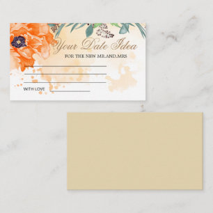 Poppies Date Nacht Ideen. Datum der jar-Einschließ Begleitkarte