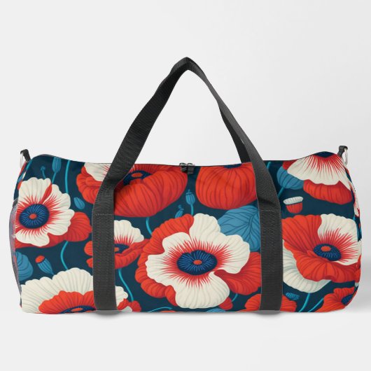 Poppies Duffle Bag (Rückseite)