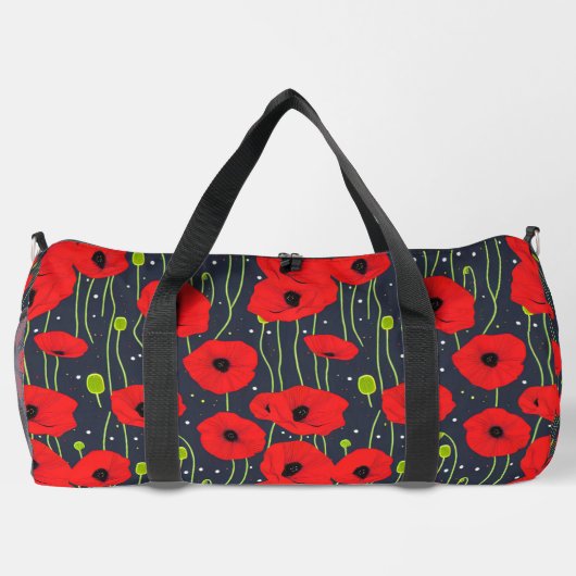 Poppies Duffle Bag (Rückseite)