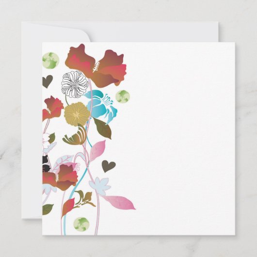 Poppies Einladung (Vorderseite)