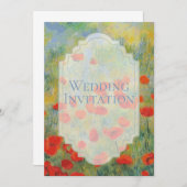 Poppies - Einladung zur Hochzeit (Vorne/Hinten)