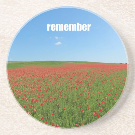 Poppies erinnern sich getränkeuntersetzer (Vorne)
