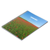 Poppies erinnern sich notizblock (Linke Seite)