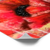 Poppies Fantasy Posters Poster (Ecke)