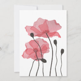 Poppies Feiertagskarte