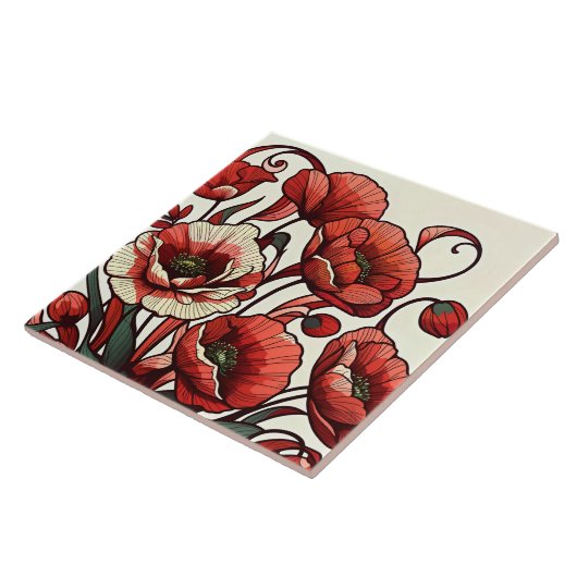 Poppies Fliese (Seite)