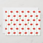 Poppies Floral Botanical Note Card Mitteilungskarte (Vorderseite)