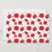 Poppies Floral Botanical Note Card Mitteilungskarte (Vorderseite)