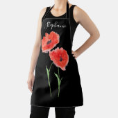 Poppies floraler Roter Mohn Botanischer Art Sommer Schürze (InSitu)