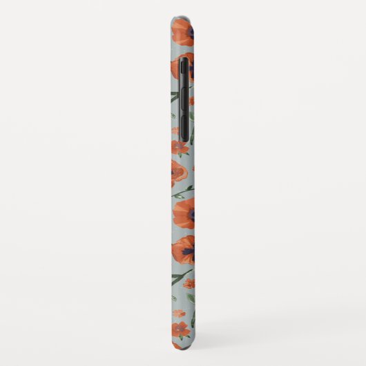 Poppies florales Muster Case-Mate iPhone Hülle (Hinten/Links)