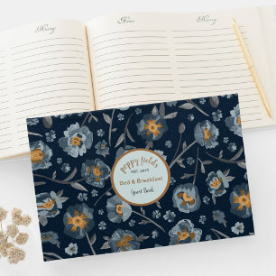 Poppies florales Muster Gästebuch