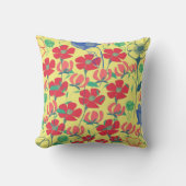 Poppies Garden Yellow Cushion Kissen (Vorderseite)