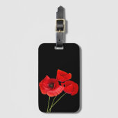 Poppies Gepäckanhänger (Vorderseite Vertikal)