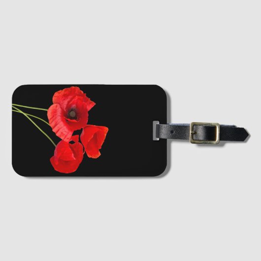 Poppies Gepäckanhänger (Vorderseite (Horizontal))
