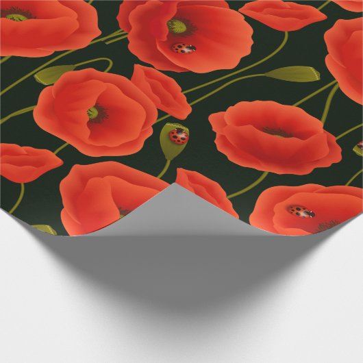 Poppies Geschenkpapier (Ecke)