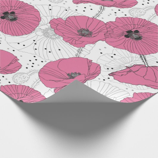 Poppies Geschenkpapier (Ecke)