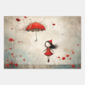 Poppies Geschenkpapier Set (Vorderseite 3)