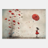 Poppies Geschenkpapier Set (Vorderseite 2)