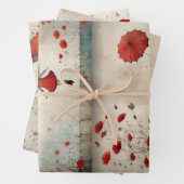 Poppies Geschenkpapier Set (Beispiel)