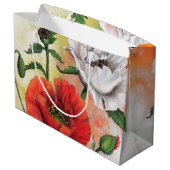 Poppies-Geschenktasche Große Geschenktüte (Rückseite Schrägansicht)