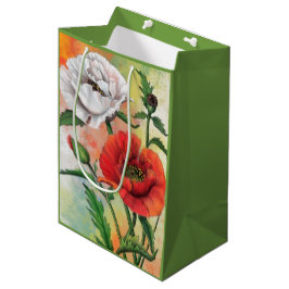 Poppies-Geschenktasche Mittlere Geschenktüte