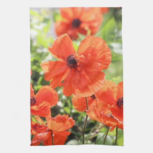 Poppies Geschirrtuch (Vertikal)