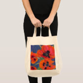 Poppies Grocery Tote Bag Tragetasche (Vorderseite (Produkt))