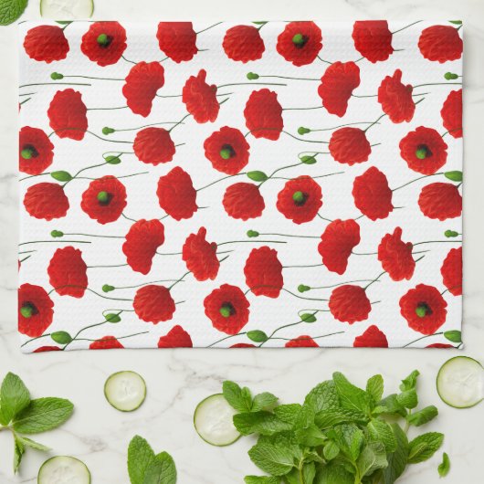 Poppies Handtuch (Gefaltet)