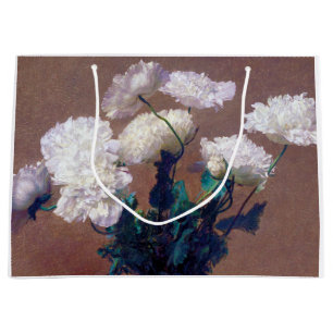 Poppies, Henri Fantin-Latour Große Geschenktüte