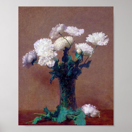 Poppies, Henri Fantin-Latour Poster (Vorne)