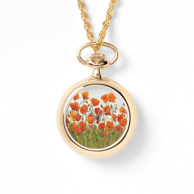 Poppies I Armbanduhr (Vorderseite)
